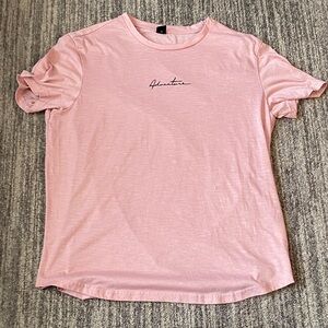 SHEIN Pink Short Sleeve Tee